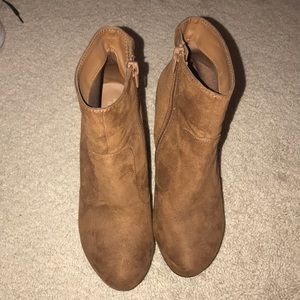 Suede booties. Size 7.5 worn once